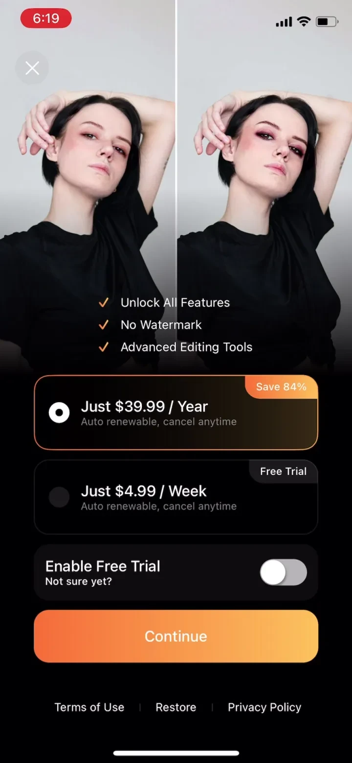 Paywall screen 2