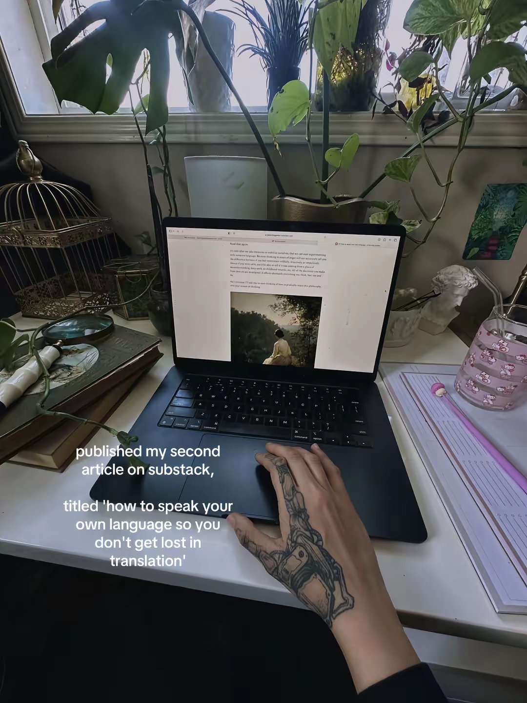Substack Newsletter And Art Commissions by @alearninggarden slide 10