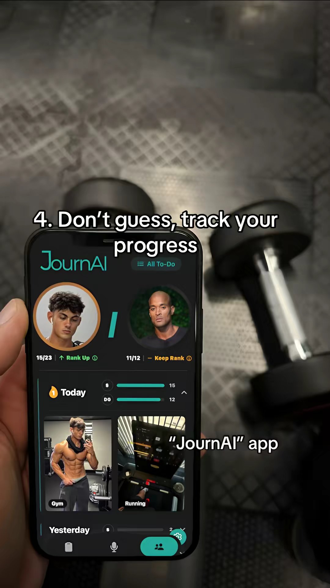 Journai Fitness Tracking App by @alex_productivity slide 5