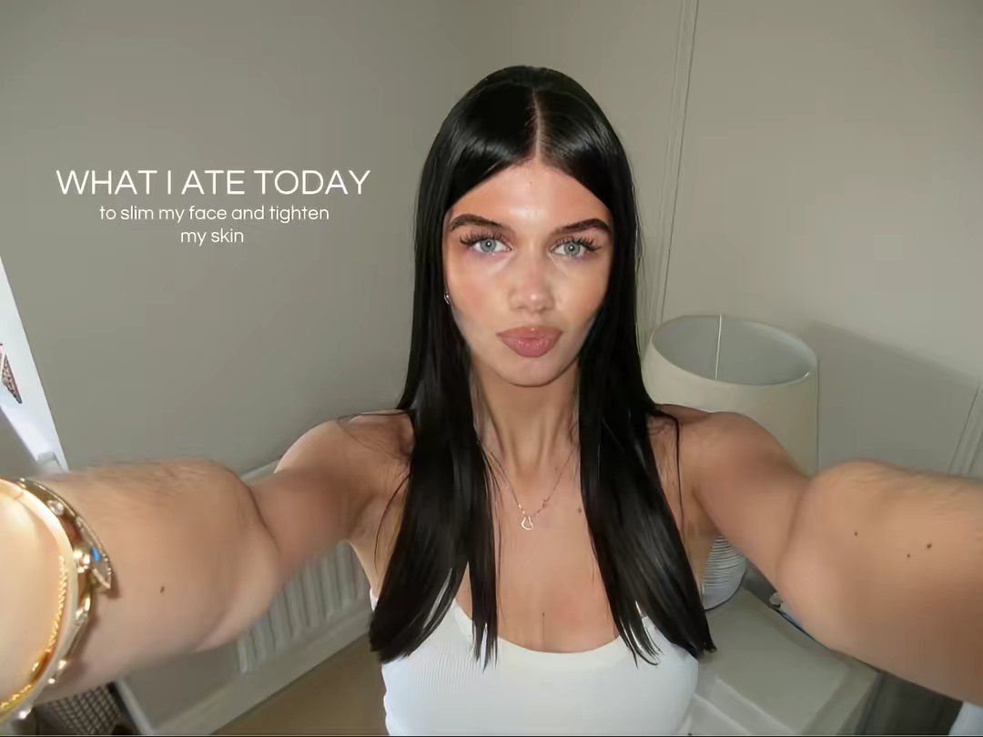 WHAT I ATE TODAY / to slim my face and tighten my skin