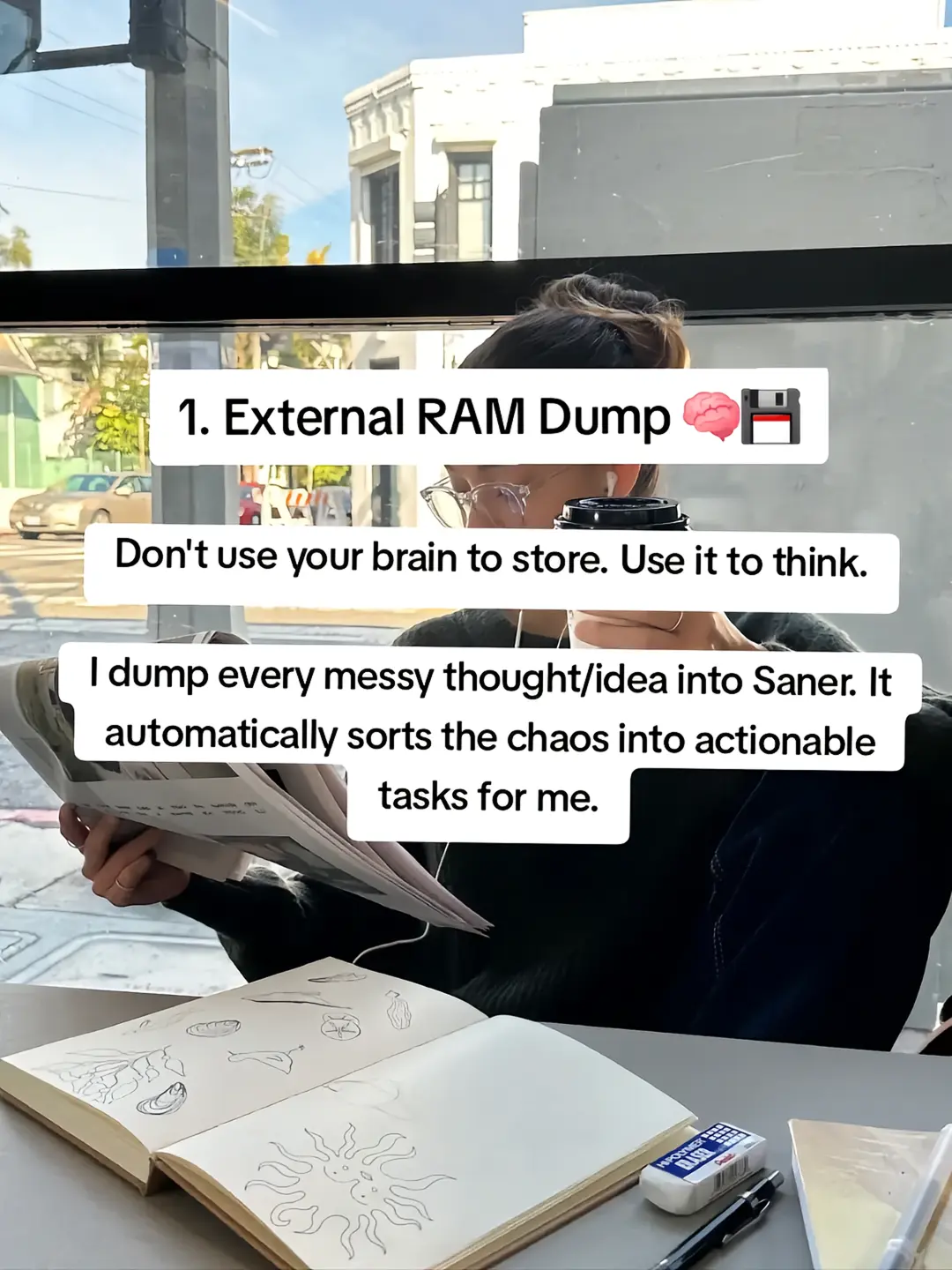 Adhd Productivity App (saner.ai) by @ambitous.students slide 5