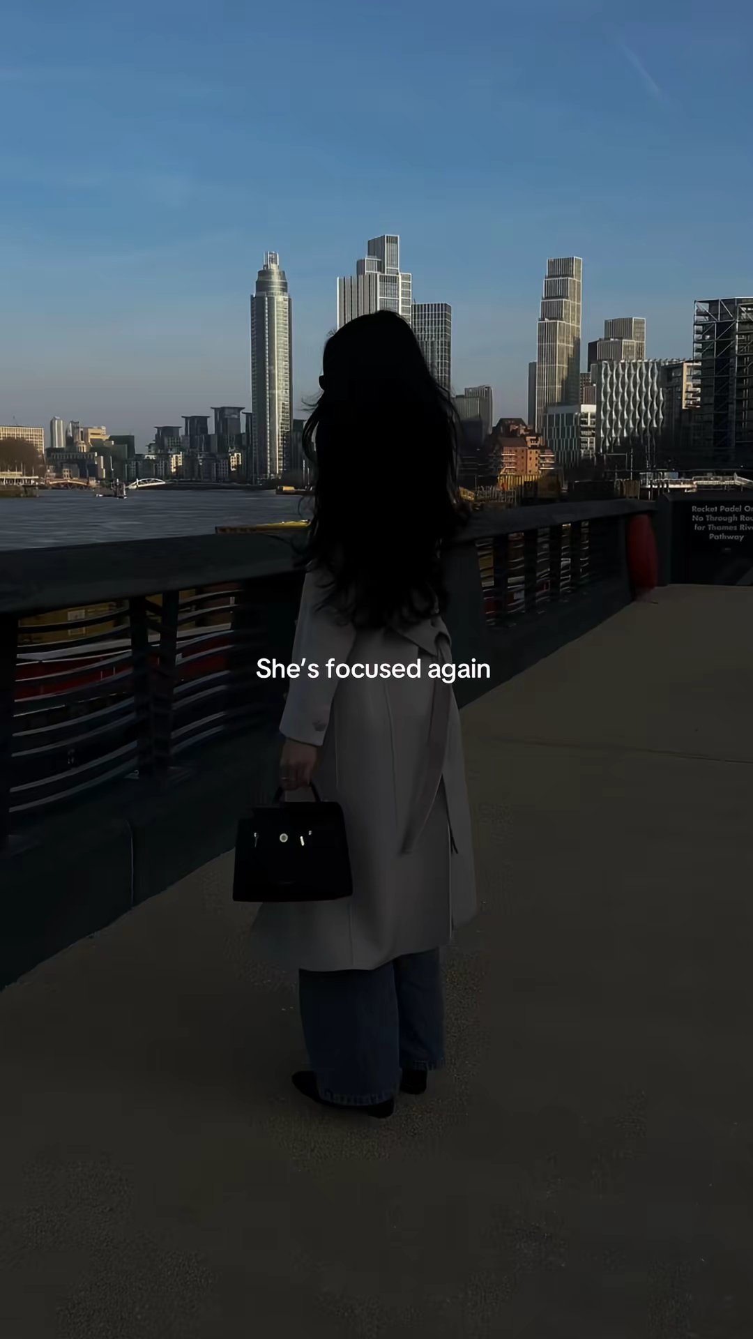 She’s focused again