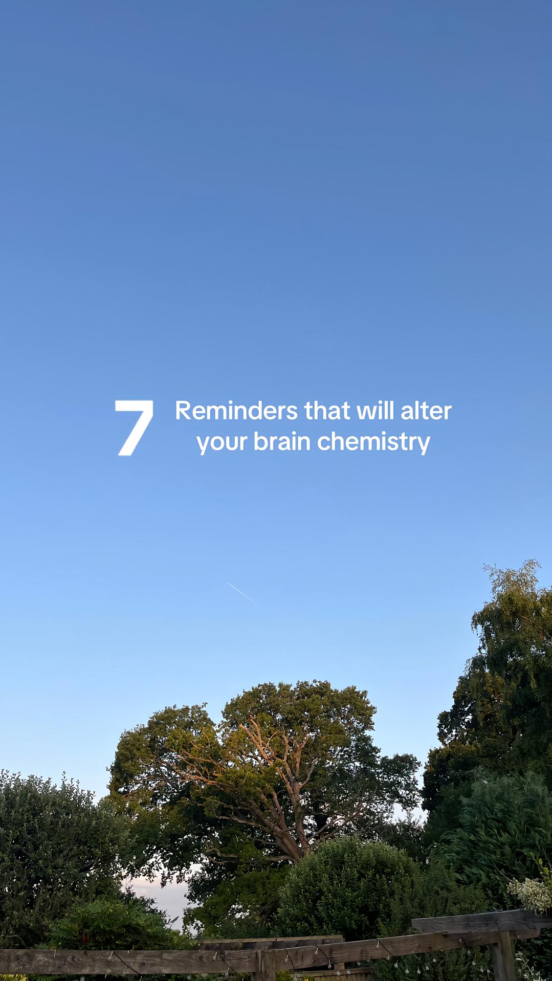 7 Reminders that will alter your brain chemistry