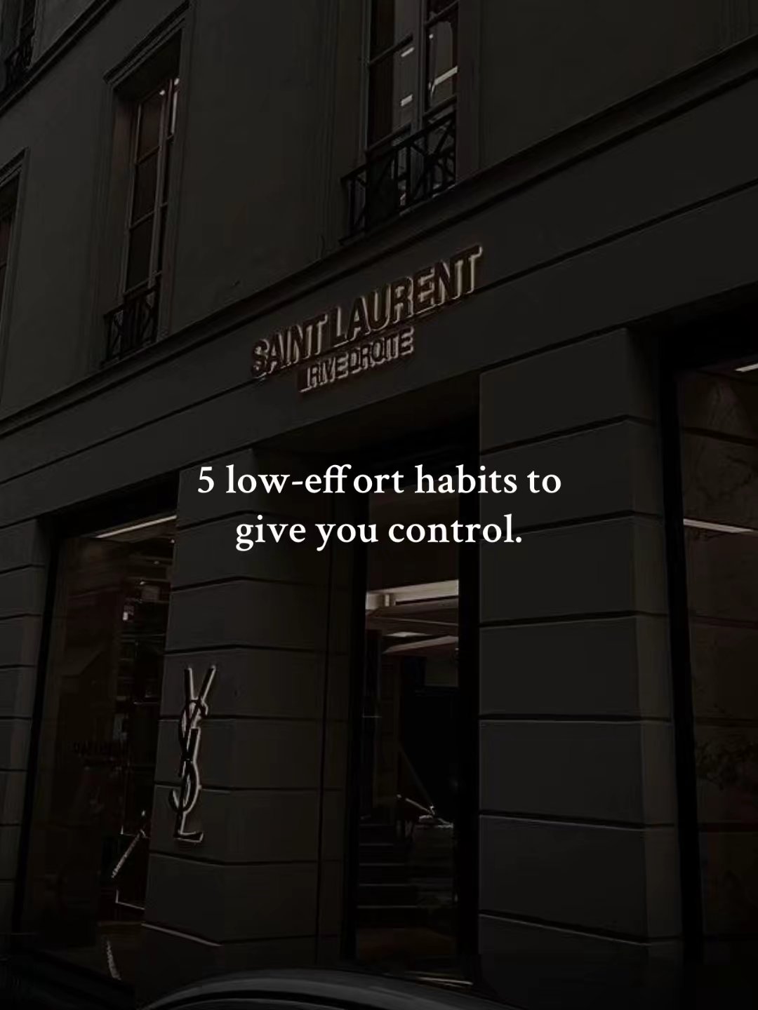 5 low-effort habits to give you control.
