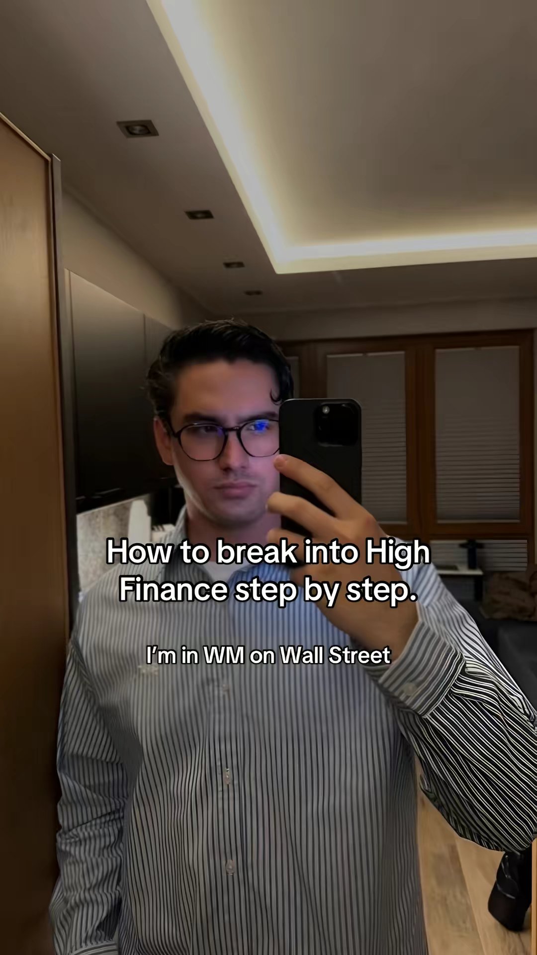 How to break into High
Finance step by step.
I'm in WM on Wall Street