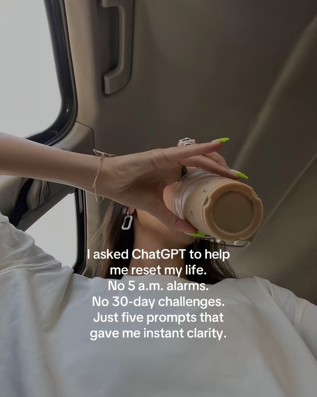 I asked ChatGPT to help me reset my life. No 5 a.m. alarms. No 30-day challenges. Just five prompts that gave me instant clarity.