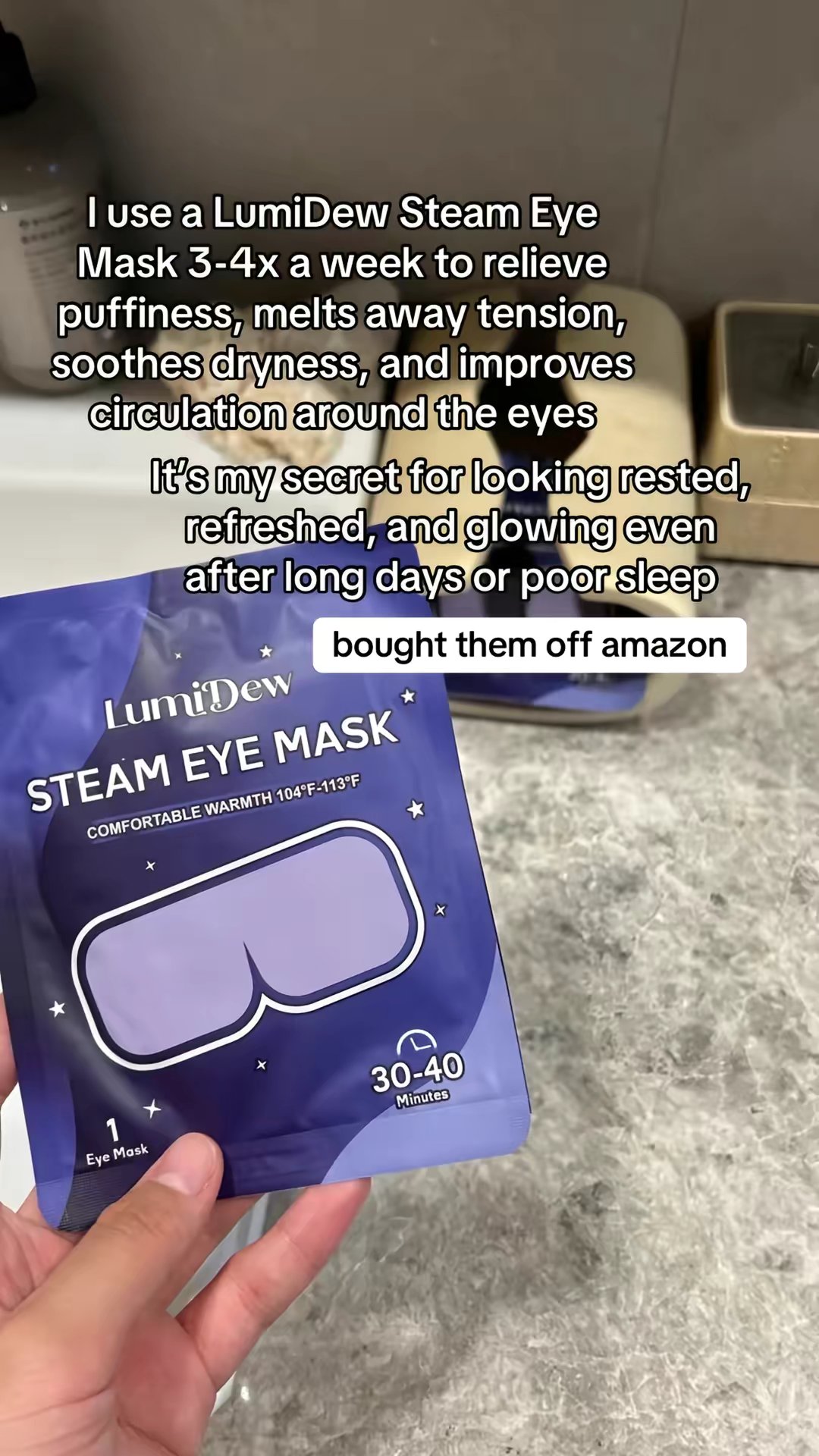 Lumidew Steam Eye Masks by @jayden.love70 slide 6
