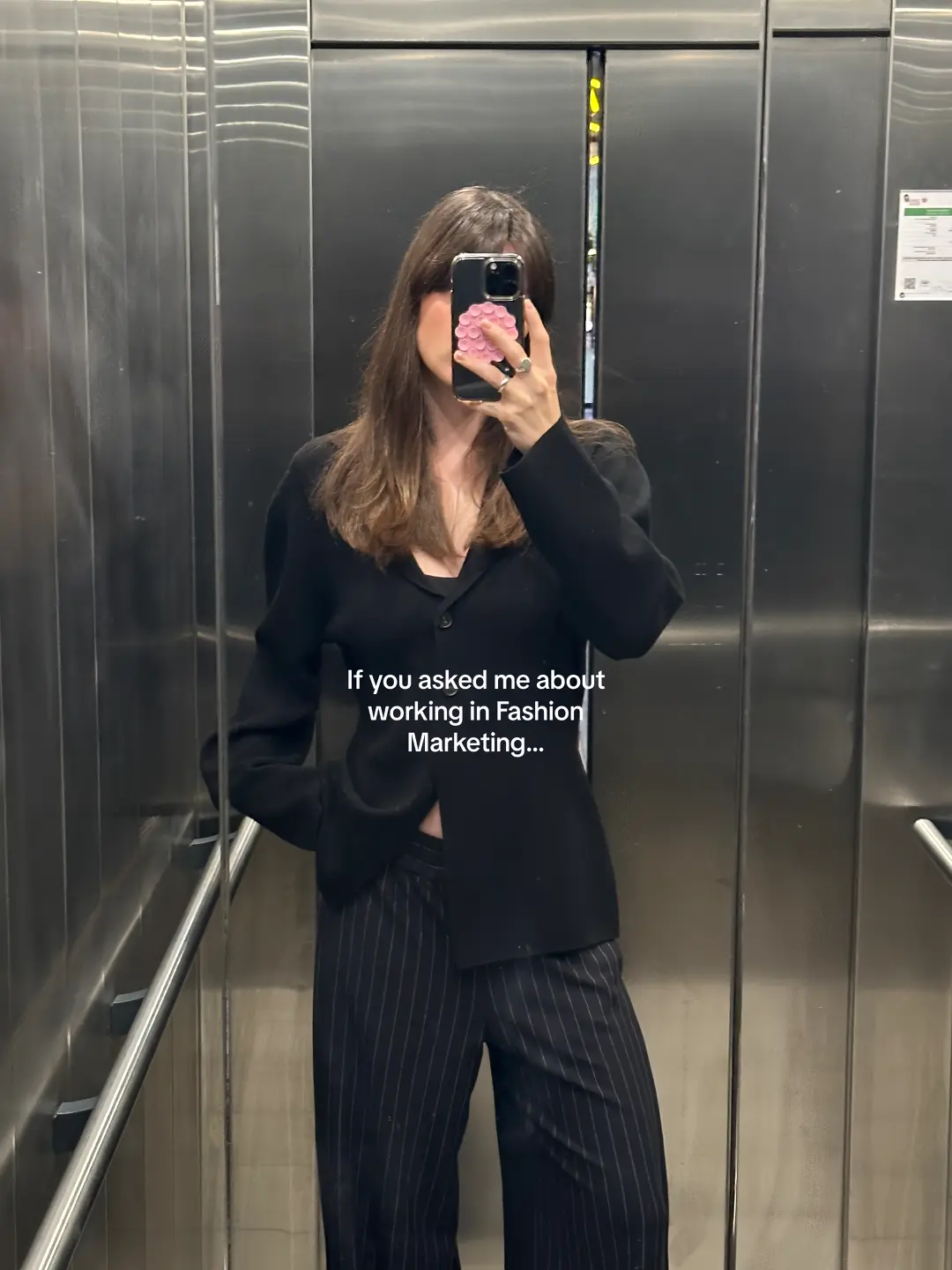 If you asked me about working in Fashion Marketing...