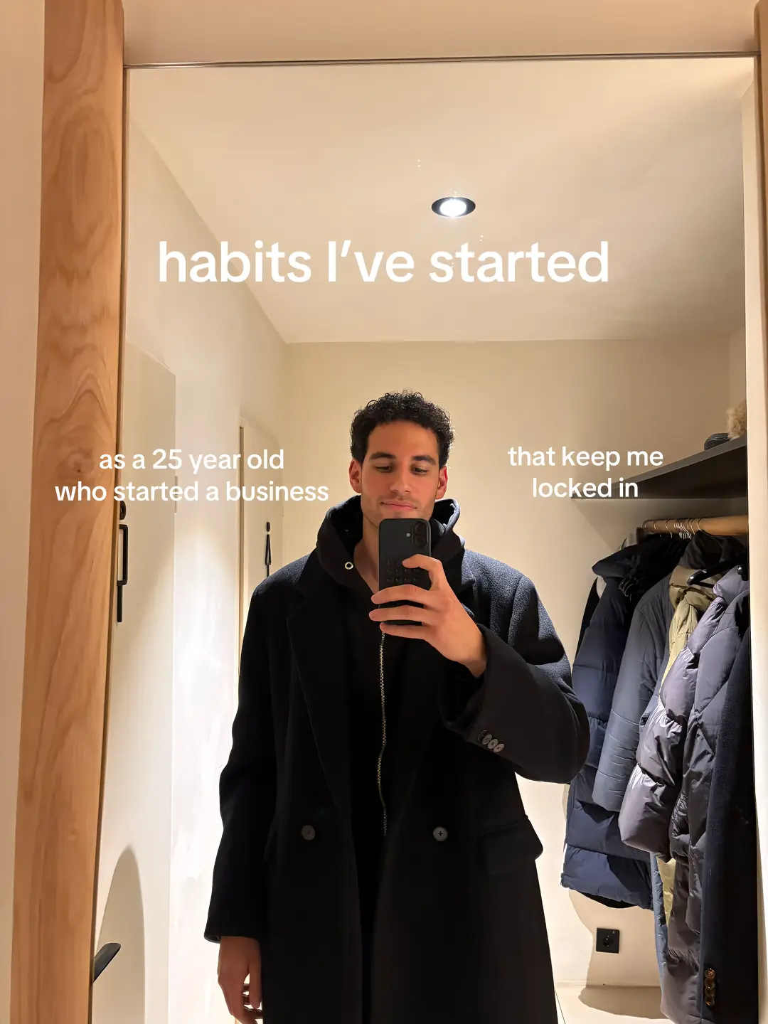 habits I've started
as a 25 year old
who started a business
that keep me
locked in