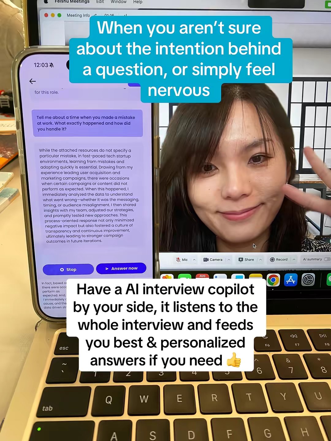 AI Interview Preparation App by @motivationn_queen slide 5