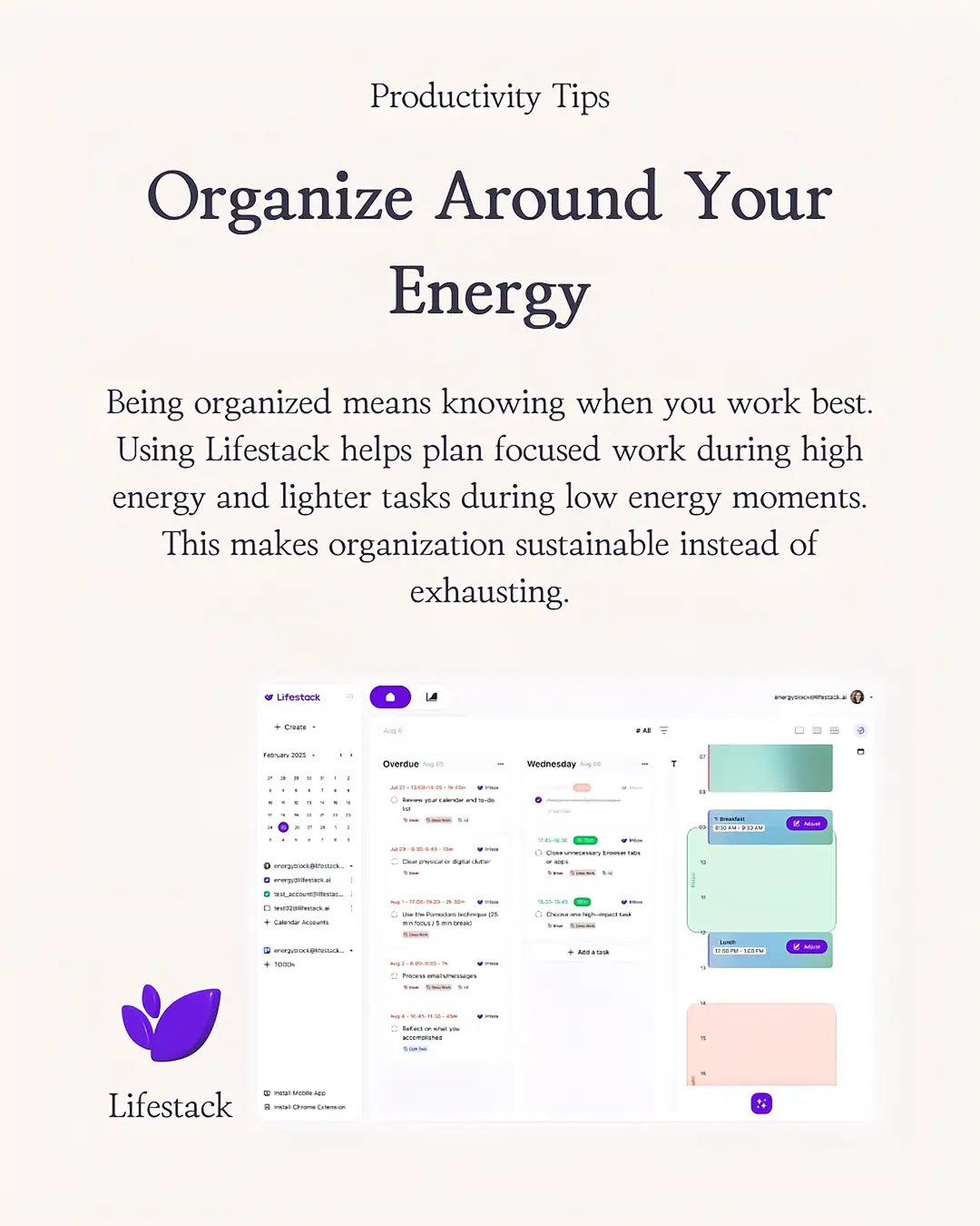 Lifestack Productivity App by @olivia.summers7 slide 5