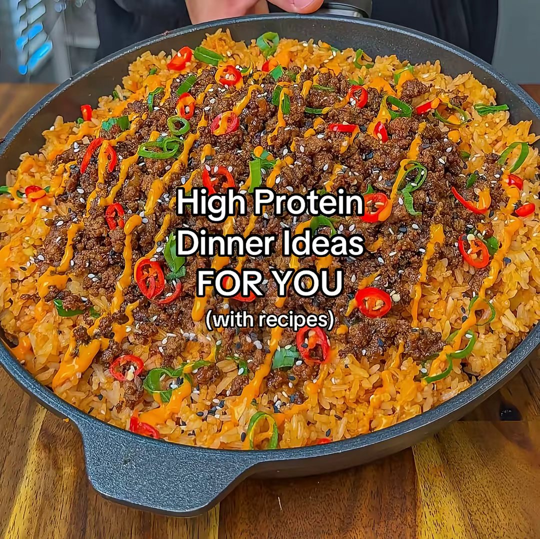 High Protein
Dinner Ideas
FOR YOU
(with recipes)