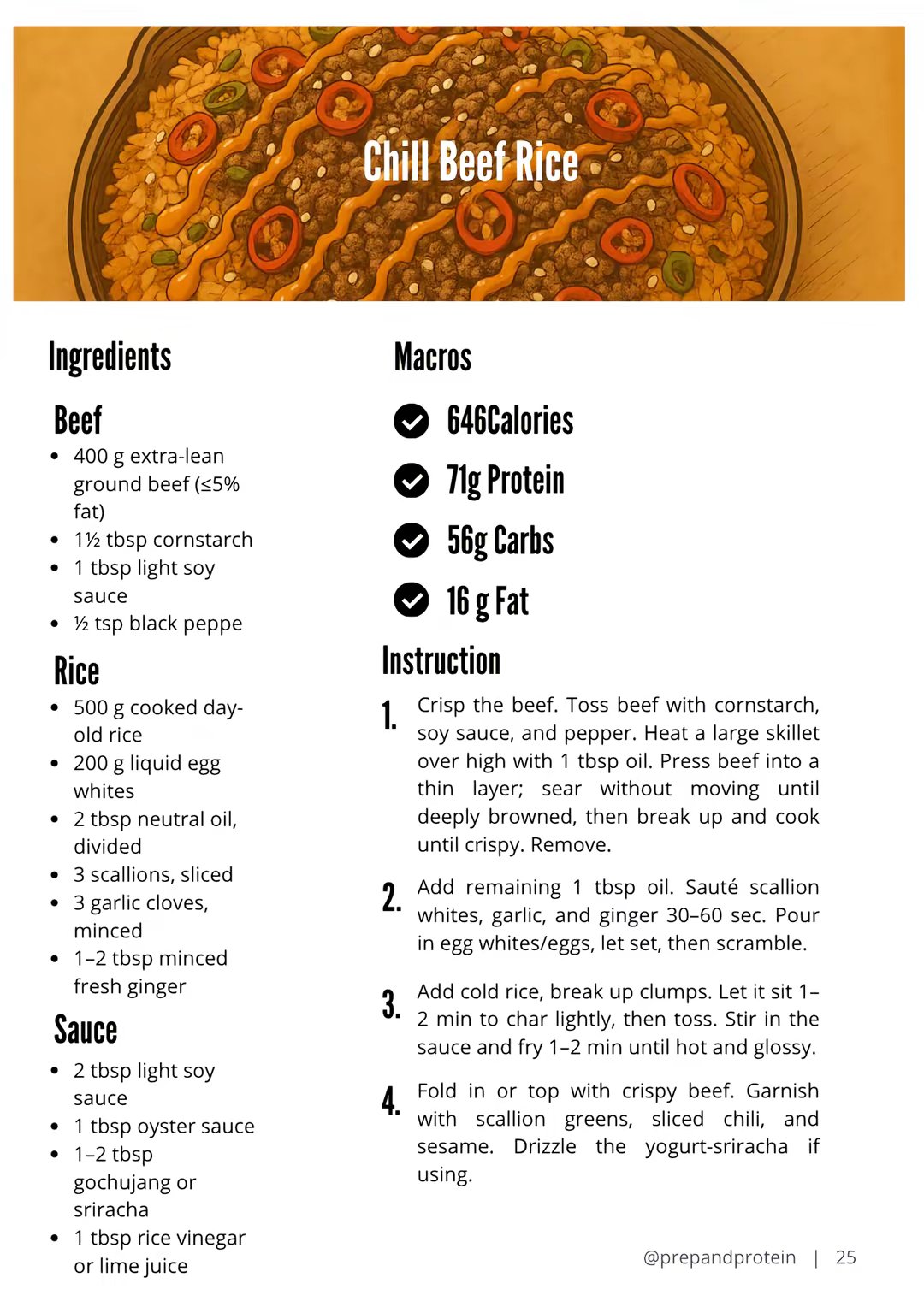 High Protein Meal Prep Cookbooks by @prepandprotein slide 5