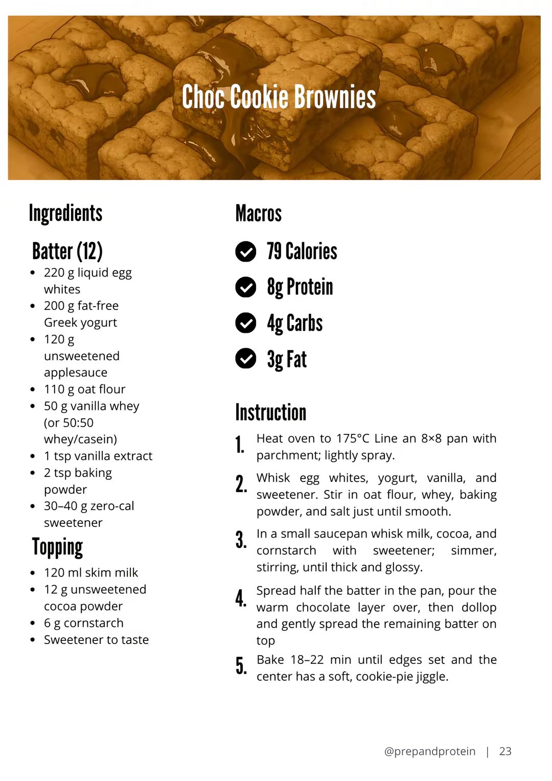 High Protein Meal Prep Cookbooks by @prepandprotein slide 3