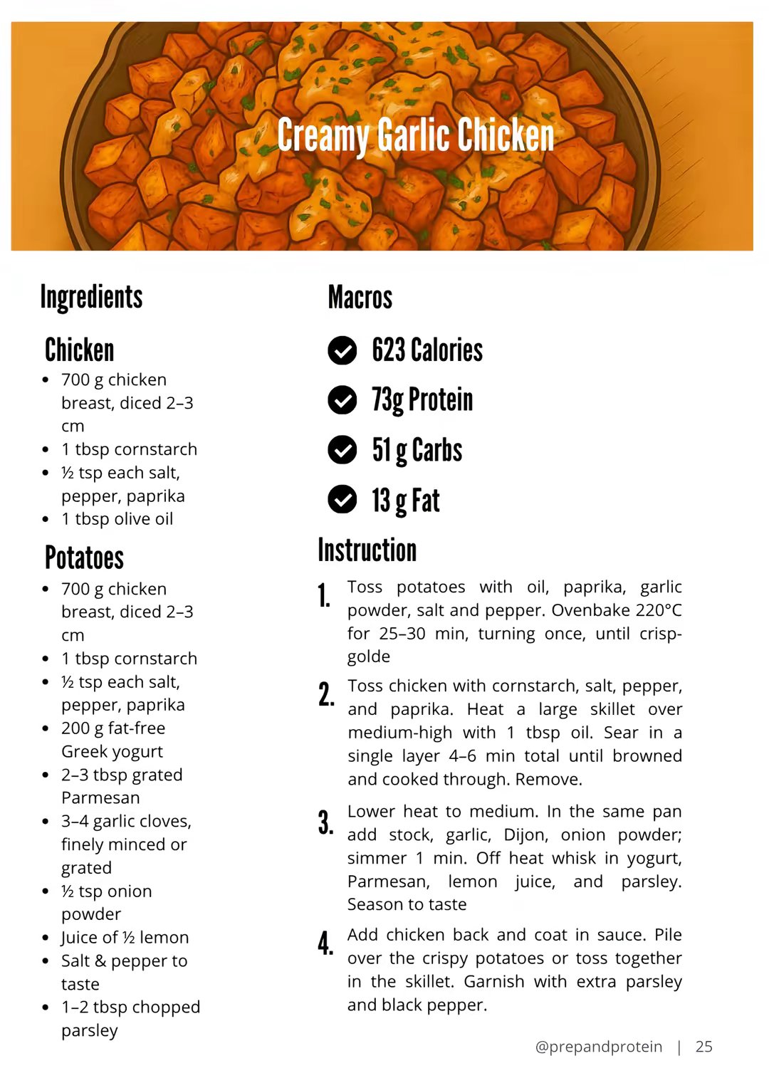 High Protein Meal Prep Cookbooks by @prepandprotein slide 3