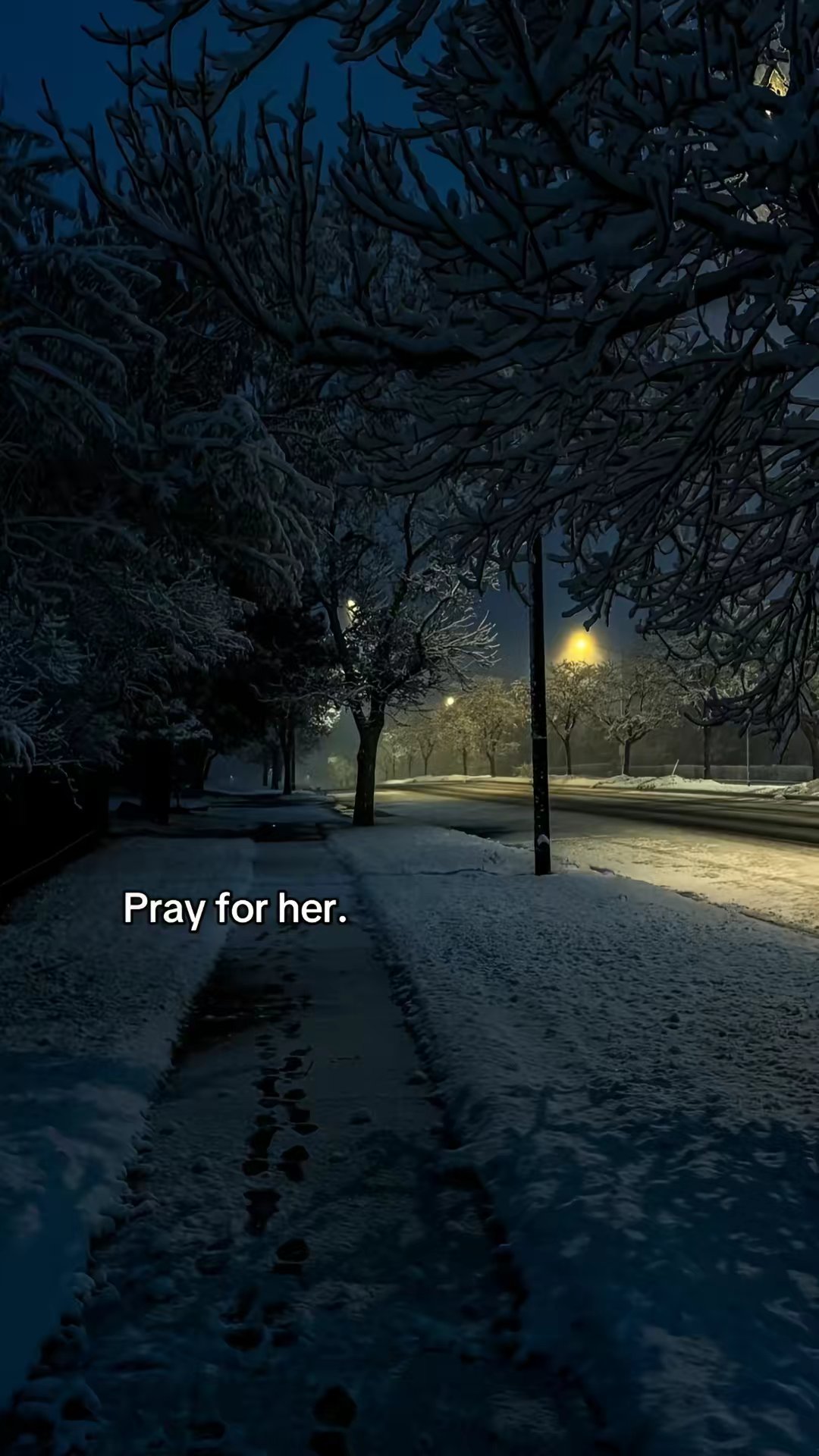 Pray for her.
