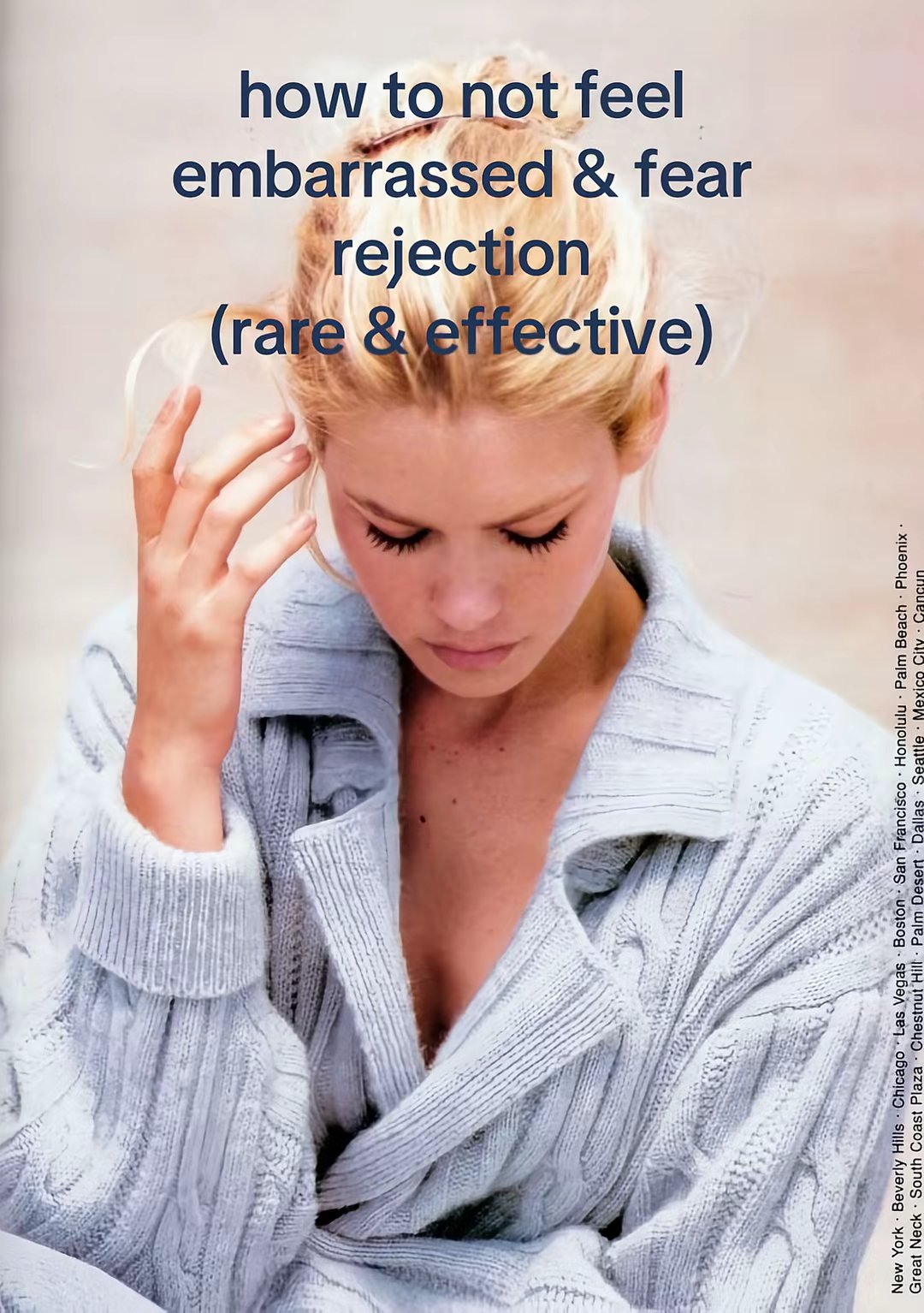 how to not feel embarrassed & fear rejection (rare & effective)