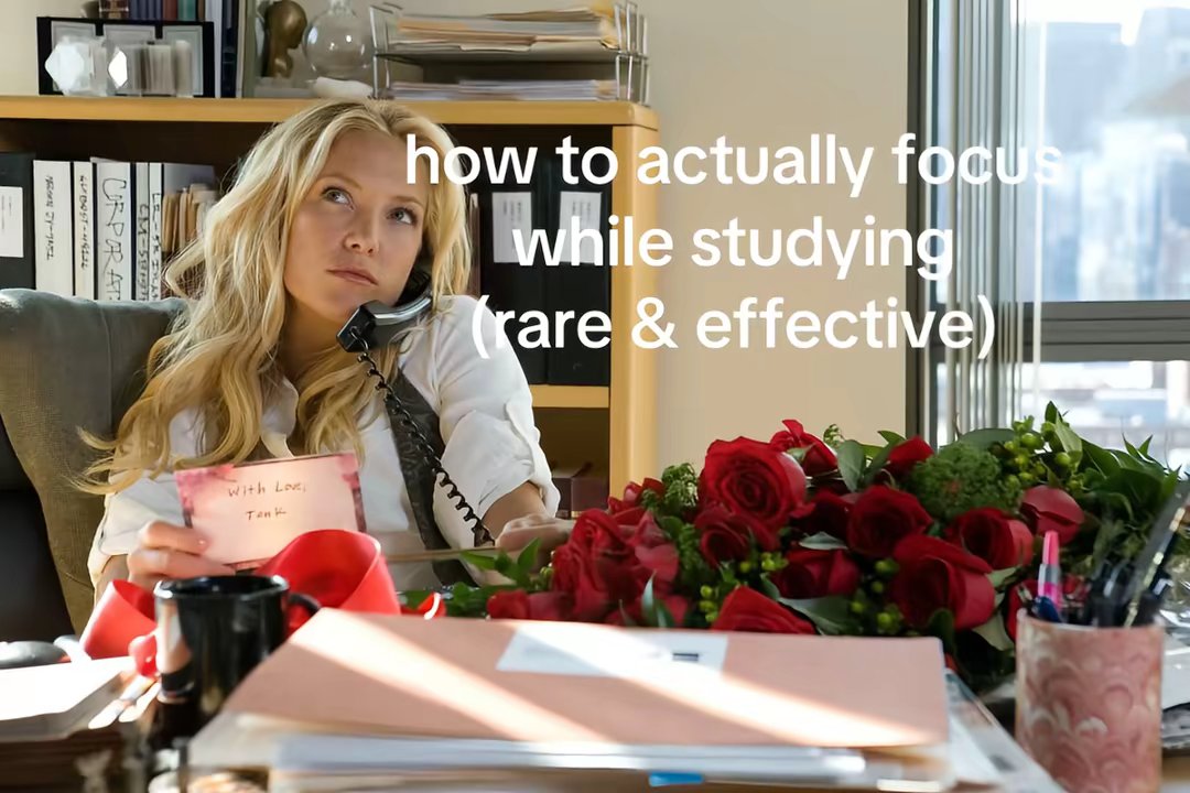 how to actually focus
while studying
(rare & effective)