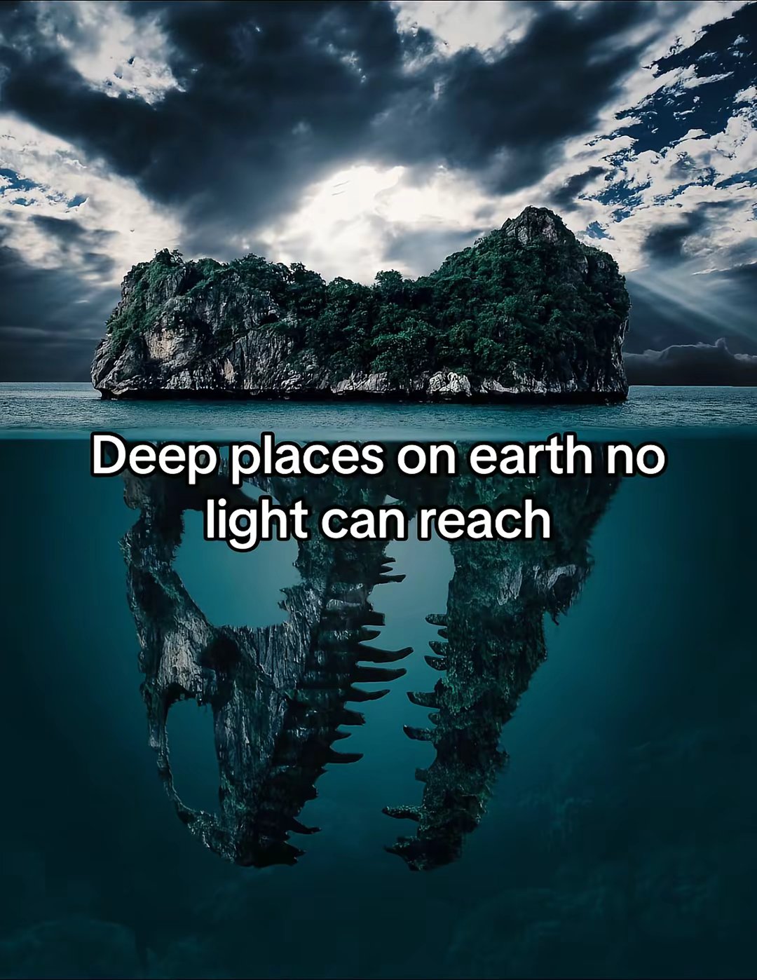 Deep places on earth no light can reach