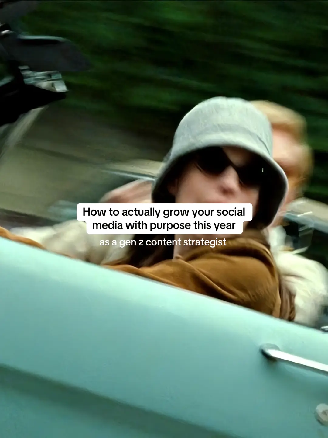 How to actually grow your social media with purpose this year / as a gen z content strategist