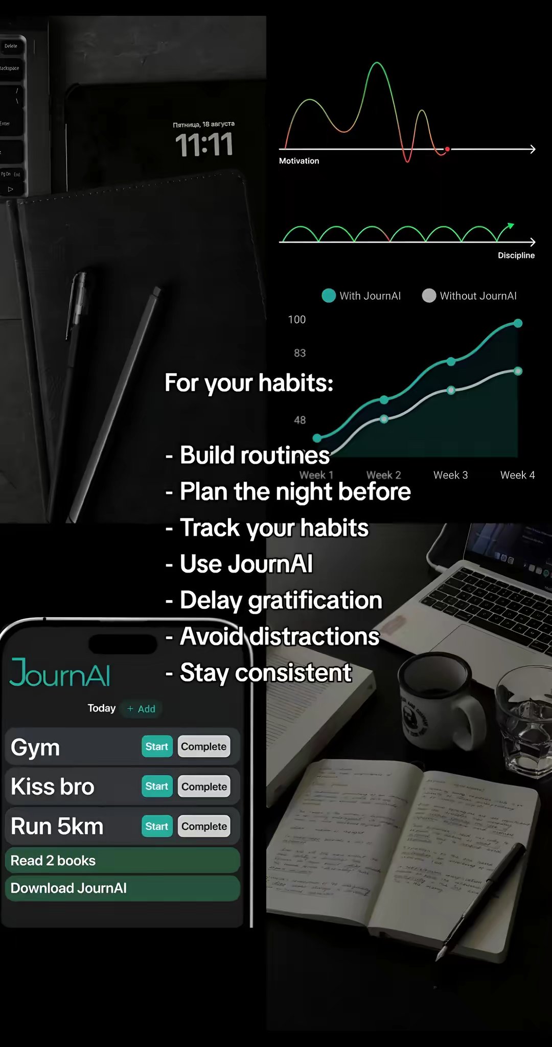Journai Habit Tracking App by @stellas_diary202 slide 4