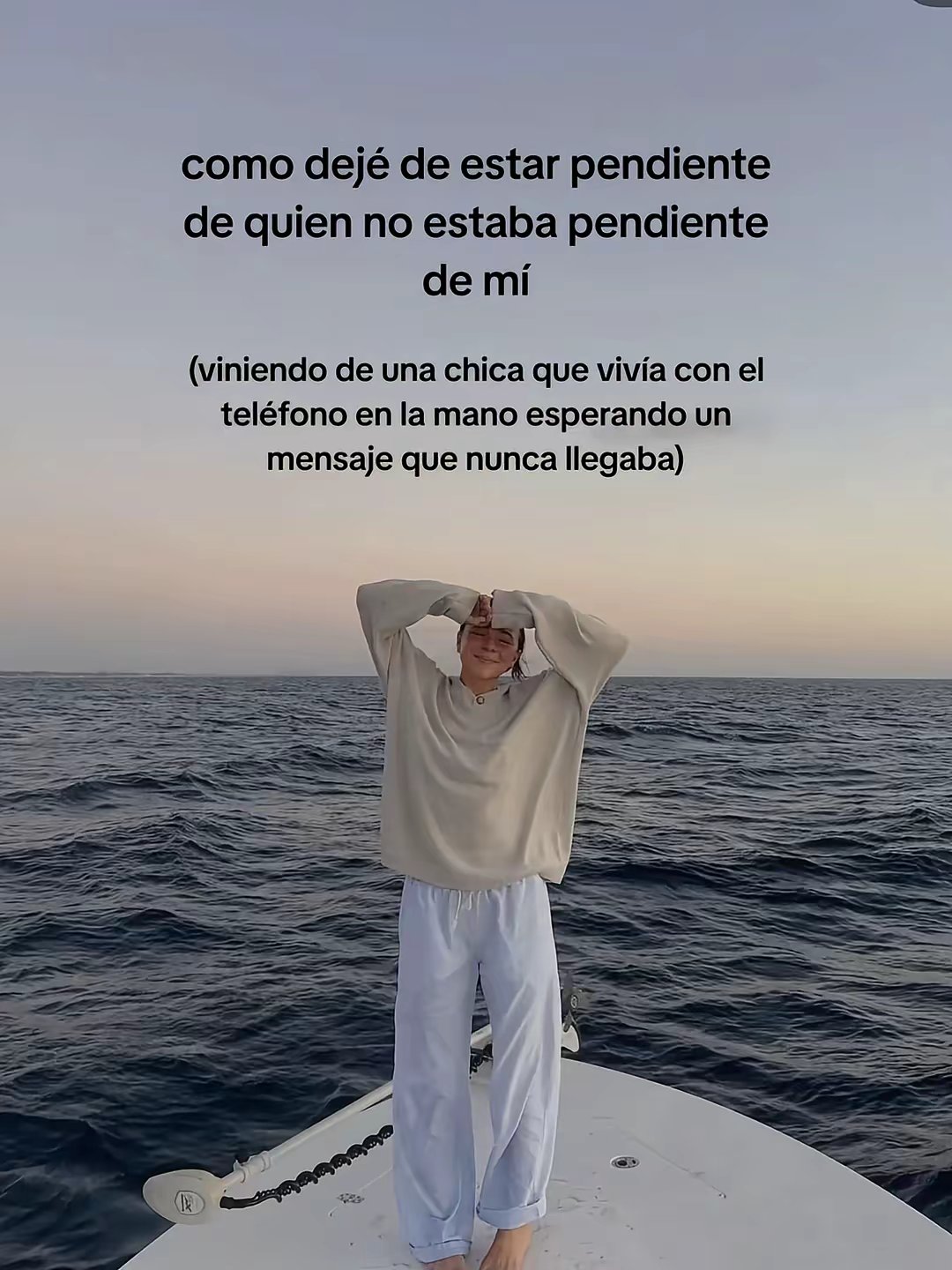 como dejé de estar pendiente de quien no estaba pendiente de mí