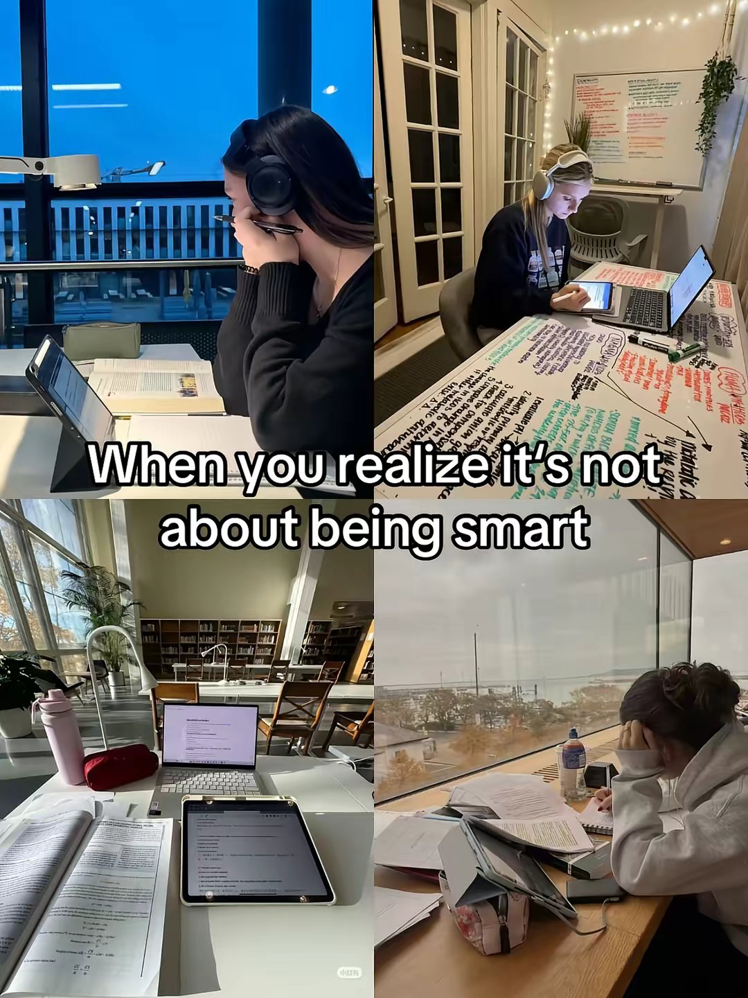 When you realize it's not
about being smart