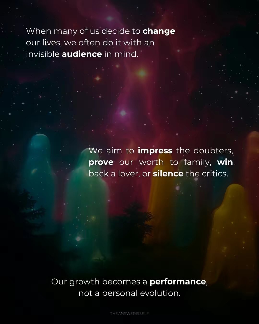 Spiritual Self Improvement Content by @theanswerisself slide 2