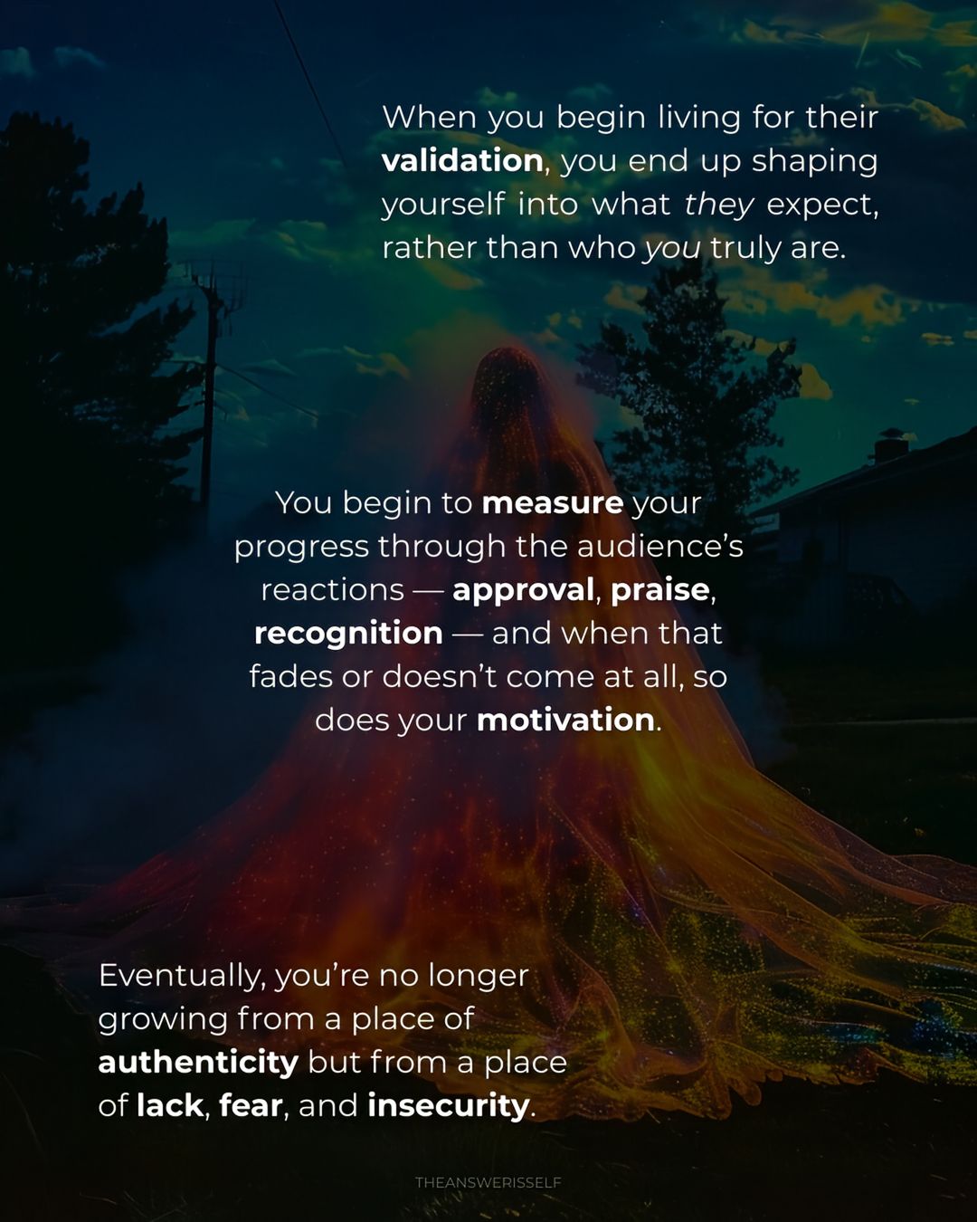 Spiritual Self Improvement Content by @theanswerisself slide 4