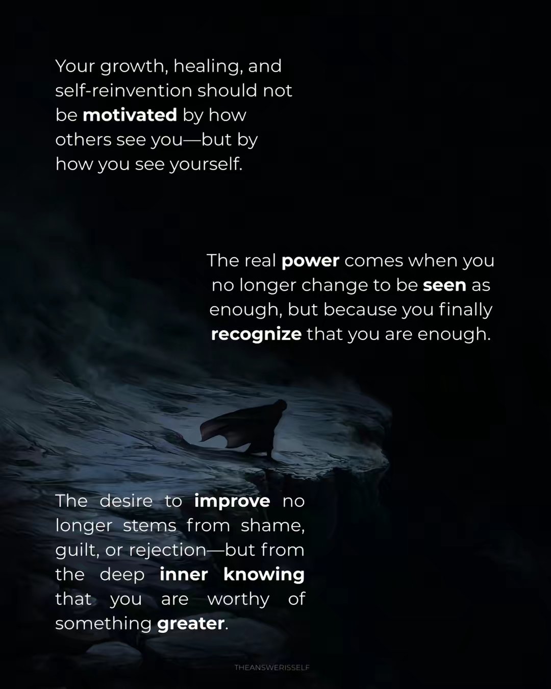 Spiritual Self Improvement Content by @theanswerisself slide 7