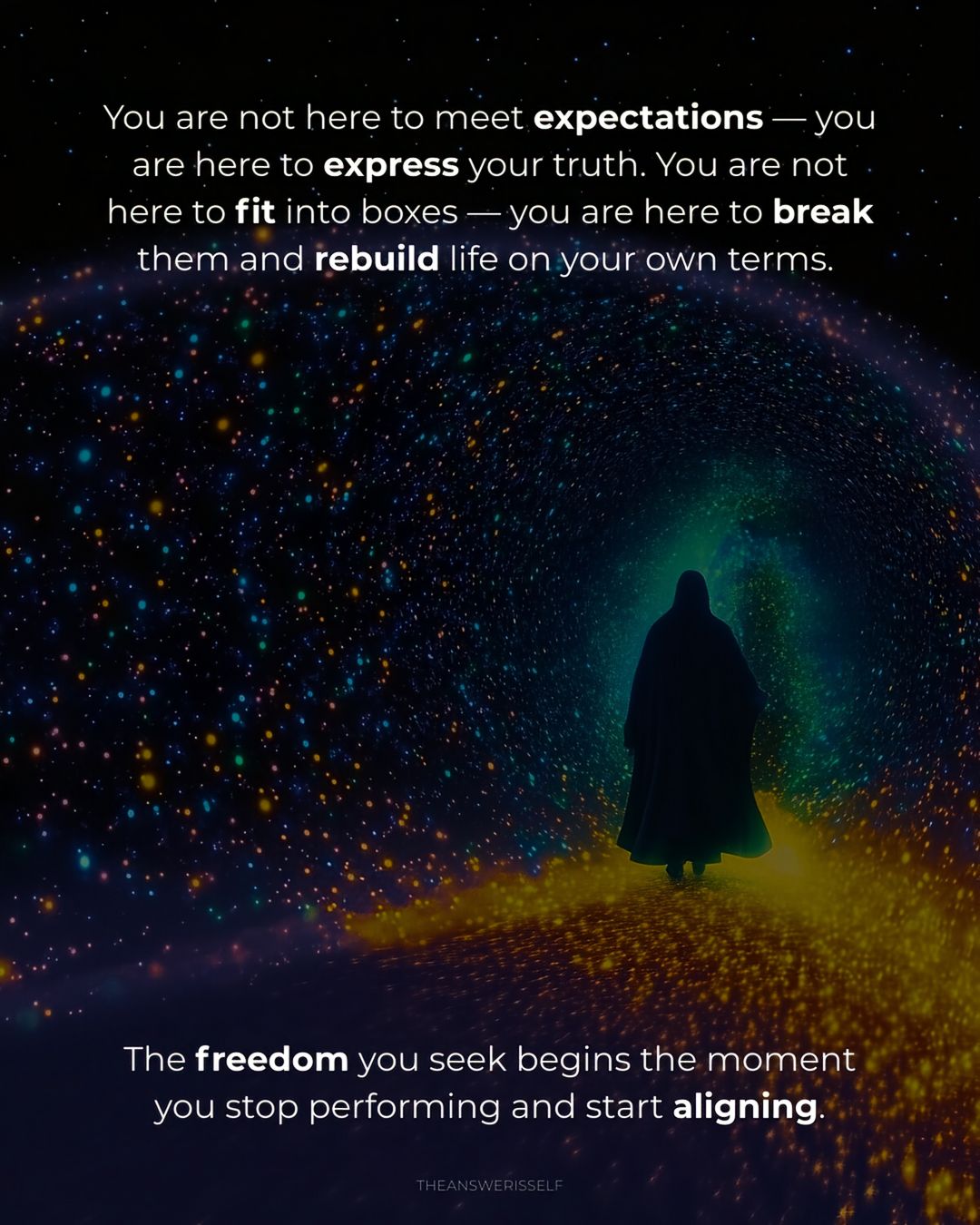 Spiritual Self Improvement Content by @theanswerisself slide 9