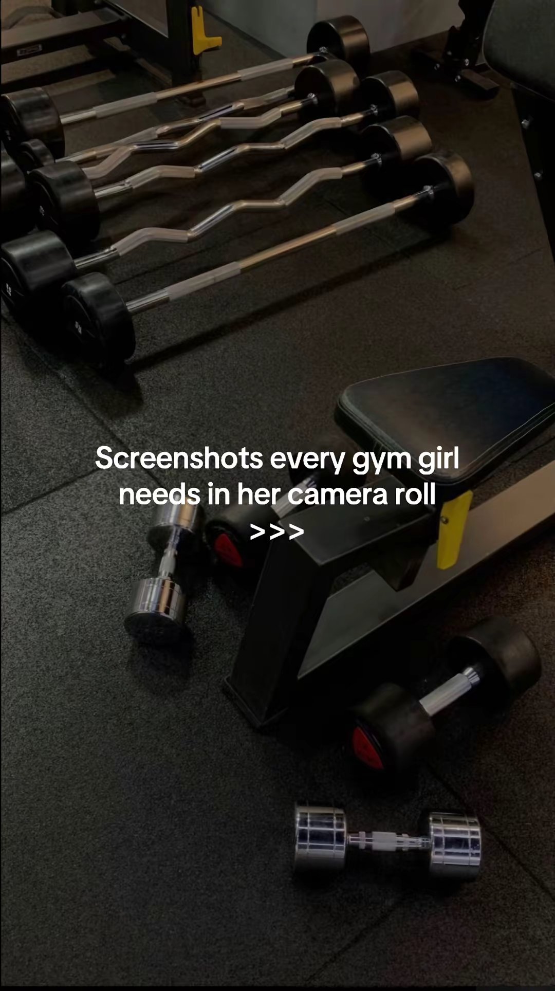Screenshots every gym girl needs in her camera roll >>>