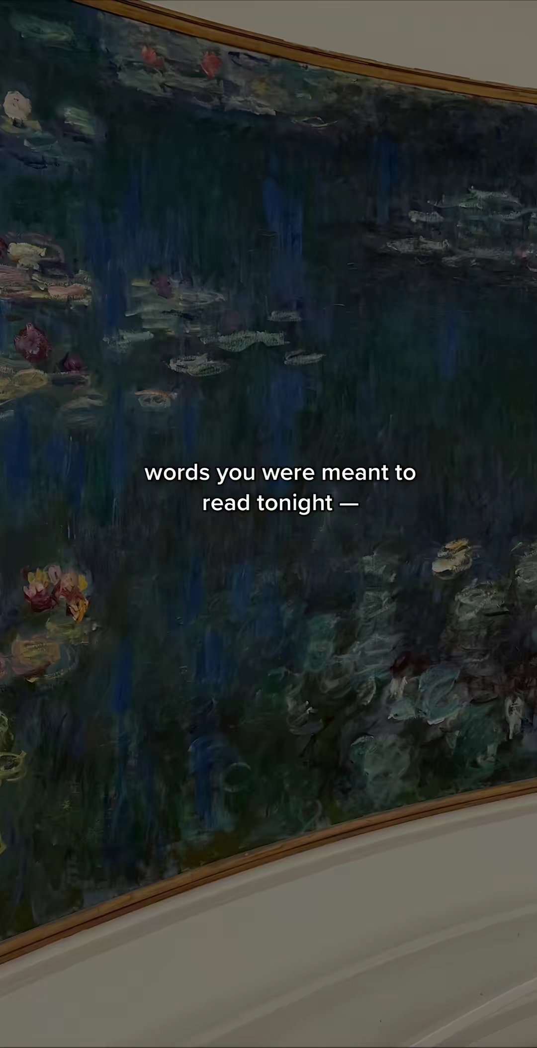 words you were meant to read tonight —