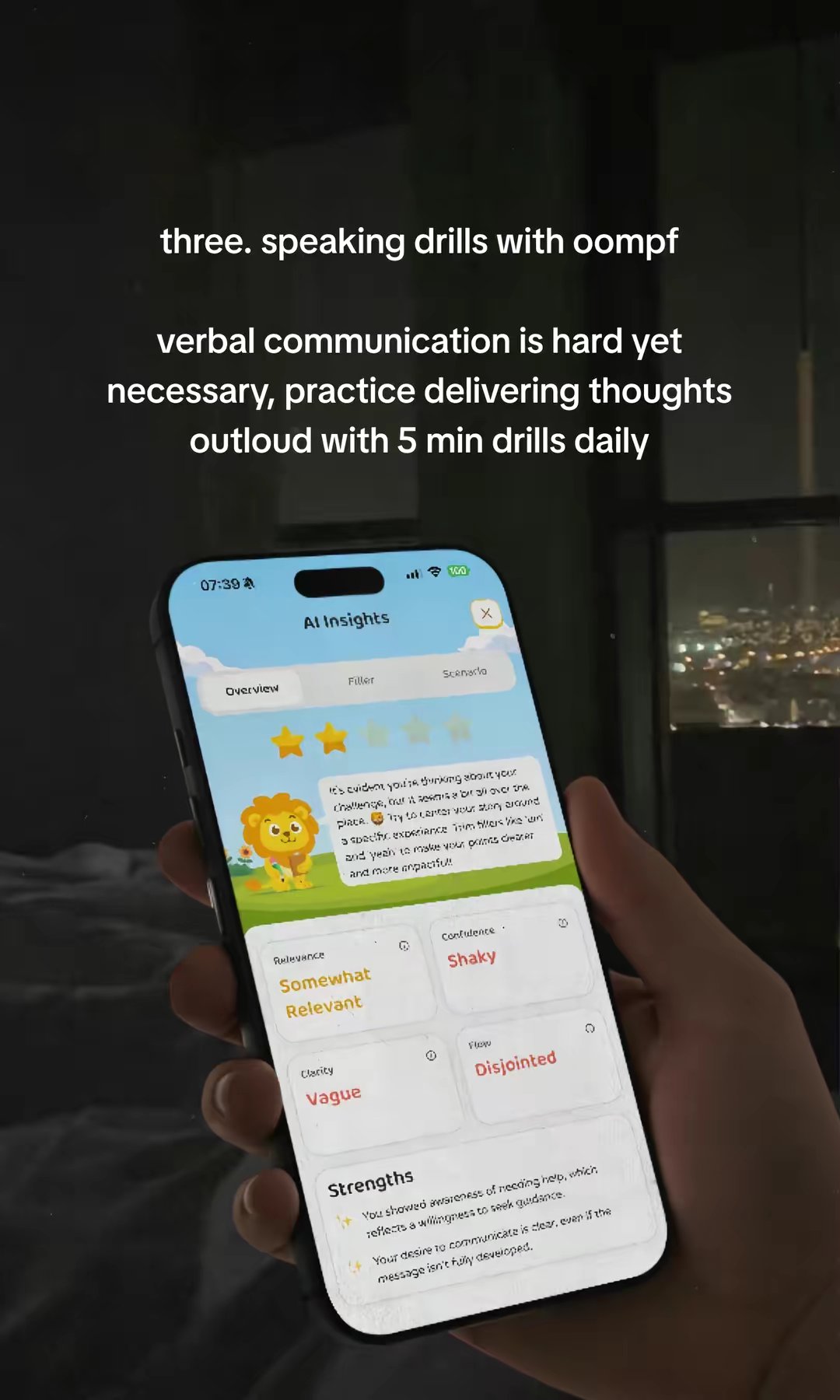 Public Speaking App (oompf) by @urcareergirlie slide 4