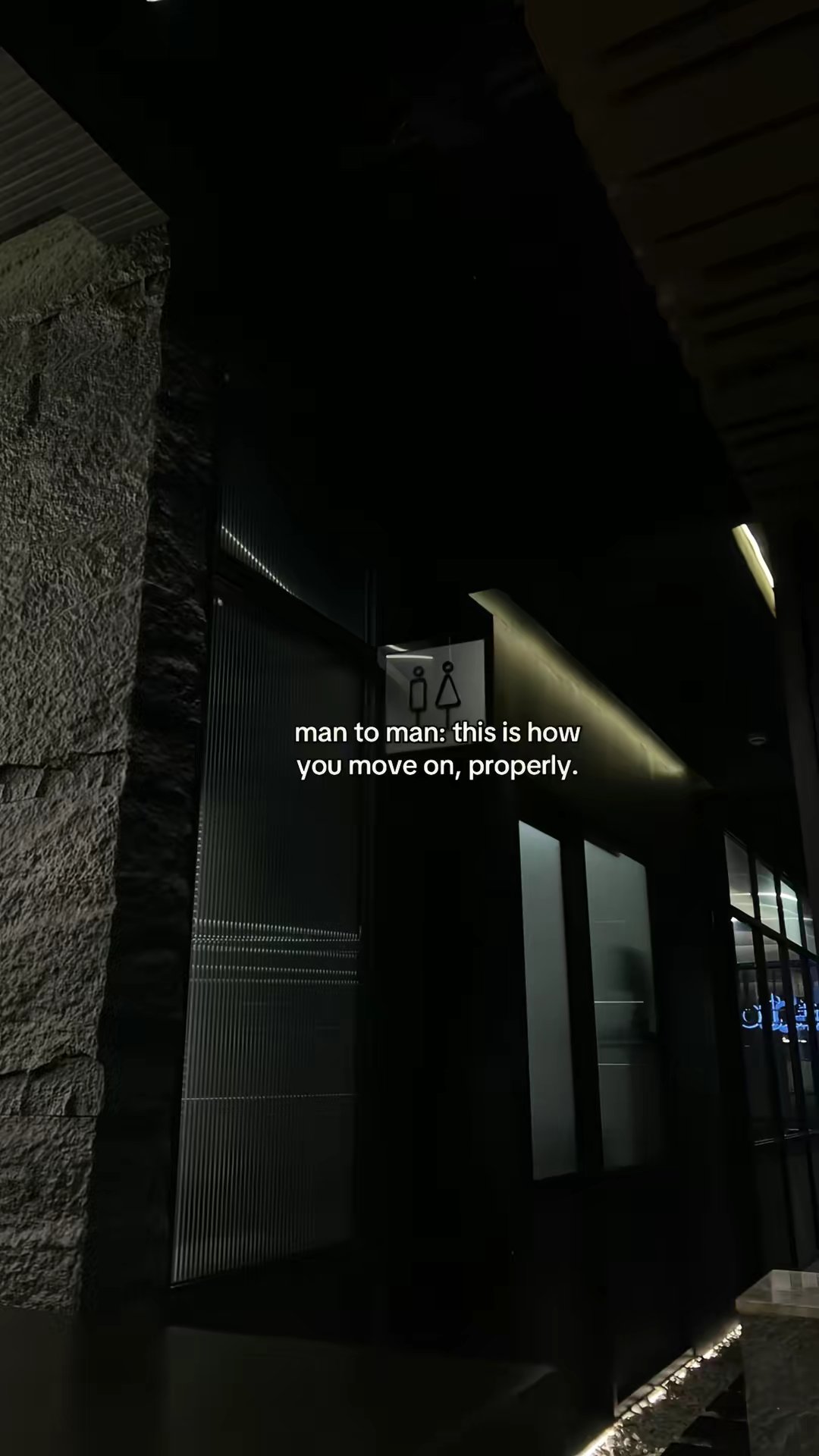 man to man: this is how you move on, properly.