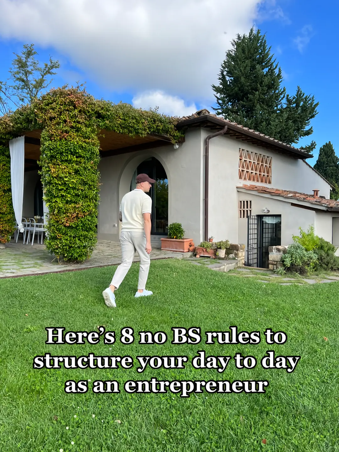 Here's 8 no BS rules to structure your day to day as an entrepreneur